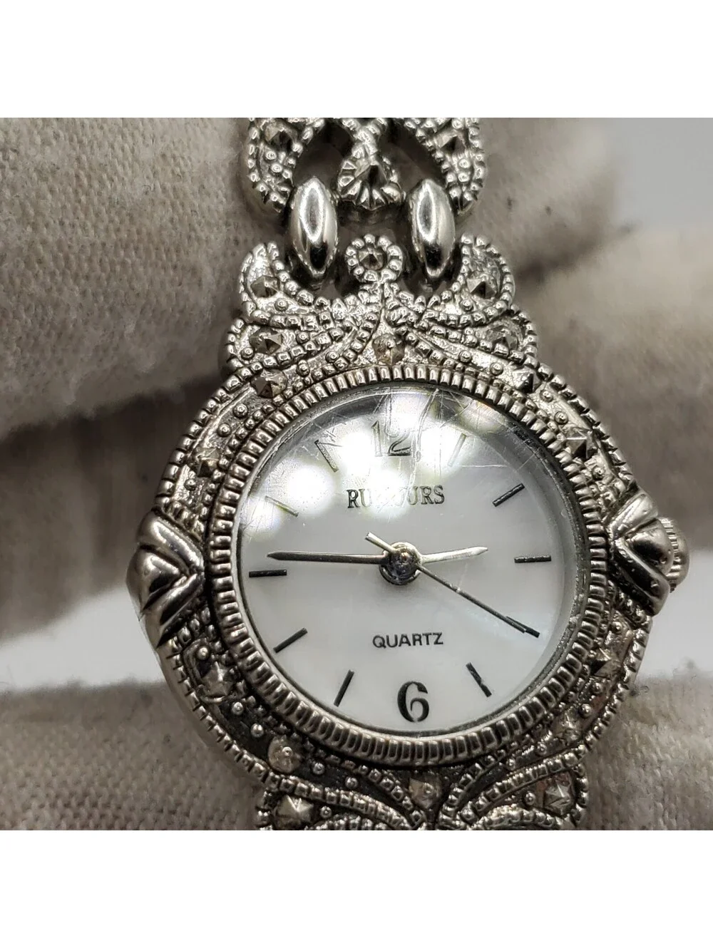 Vintage Style Rumours Quartz Womens Watch 23mm Silver Tone New Battery